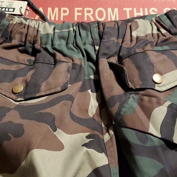 Riflessi cargo camo capri fatigue military style pants WCH60 - Picture 3 of 8